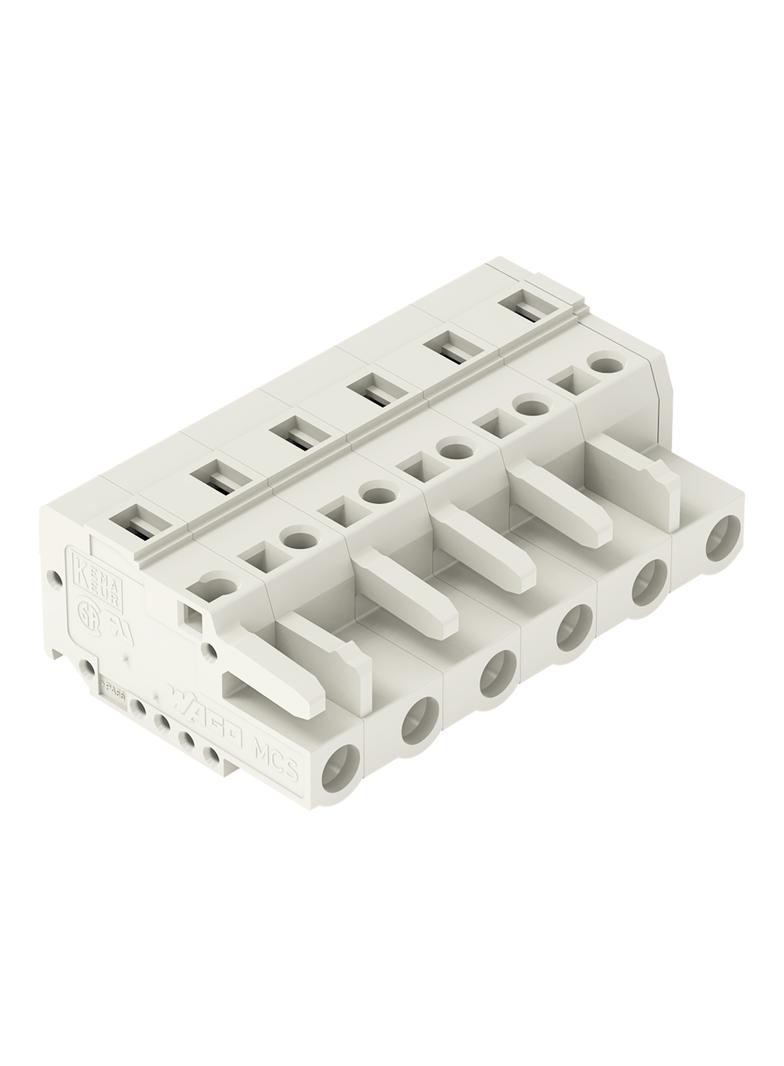 Gniazdo MCS‑MIDI Classic 6‑biegunowe jasnoszare raster 7,5mm 721‑206/026‑000 /50szt./ WAGO