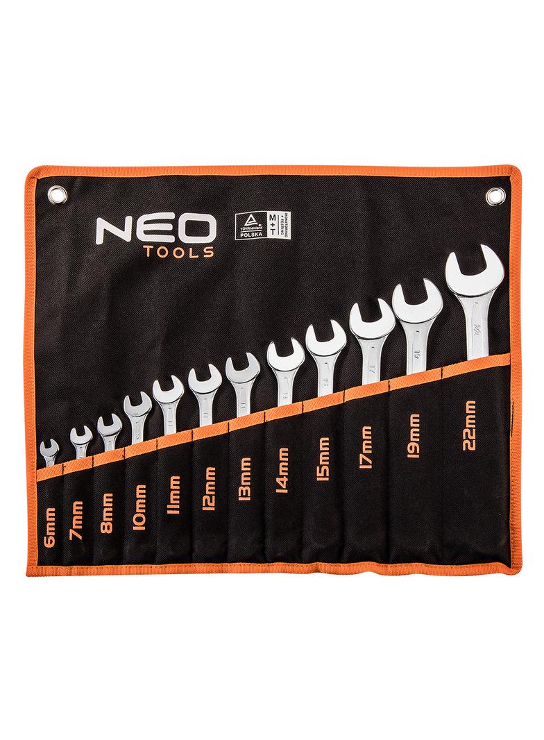 Klucze płasko-oczkowe 6-22 mm, zestaw 12 szt.