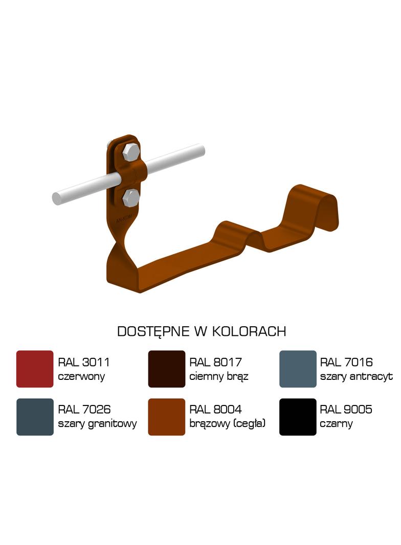 Uchwyt dach.skręc.prof. WZÓR 24 Z-śruba,H=10cm/LA/