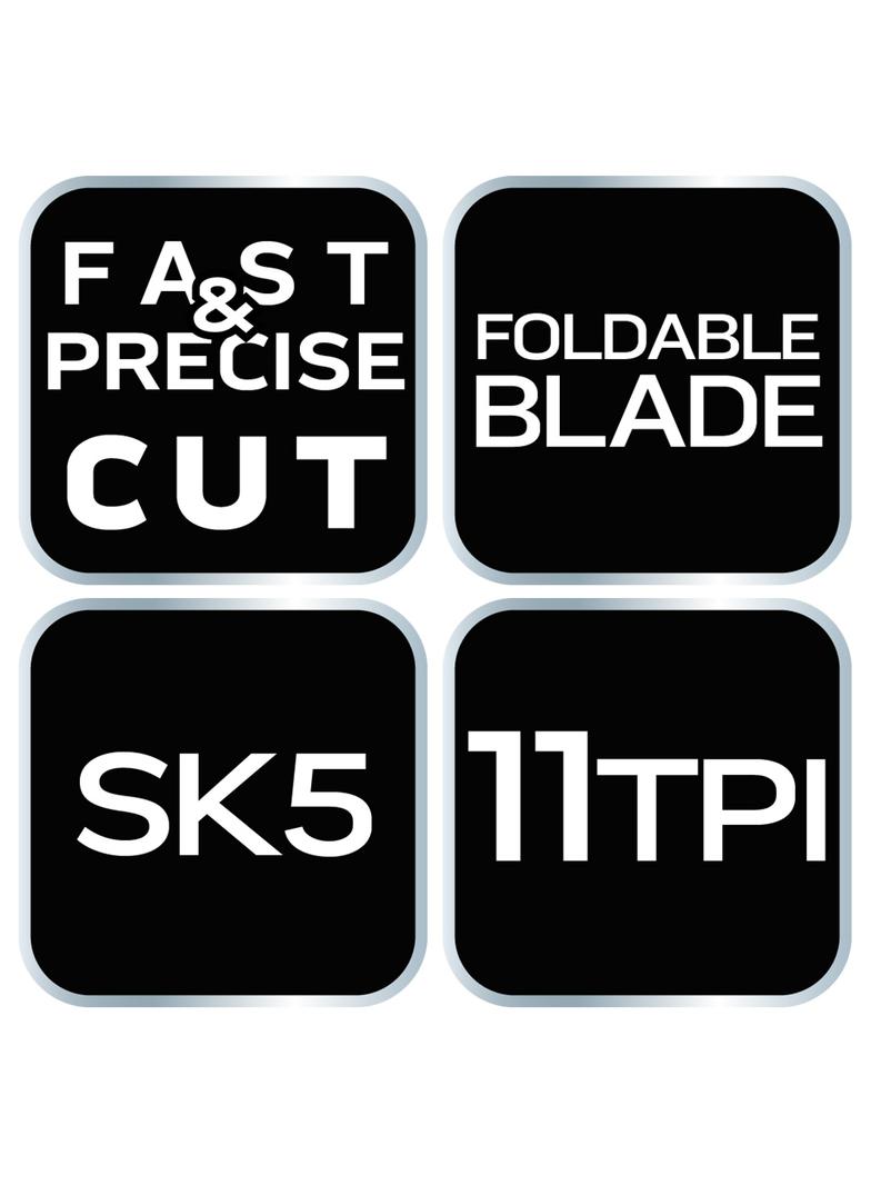 Piła japońska do cięcia dokładnego 11 TPI, wąska, składana