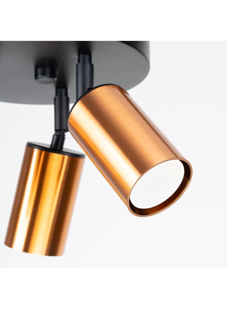 Plafon WINX 3P czarny/miedź