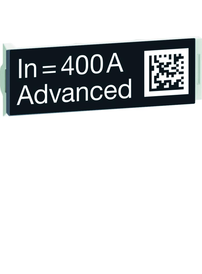 ACB HW2/4 Wtyczka z oznaczeniem znamionowym wyłącznika 400A Advanced