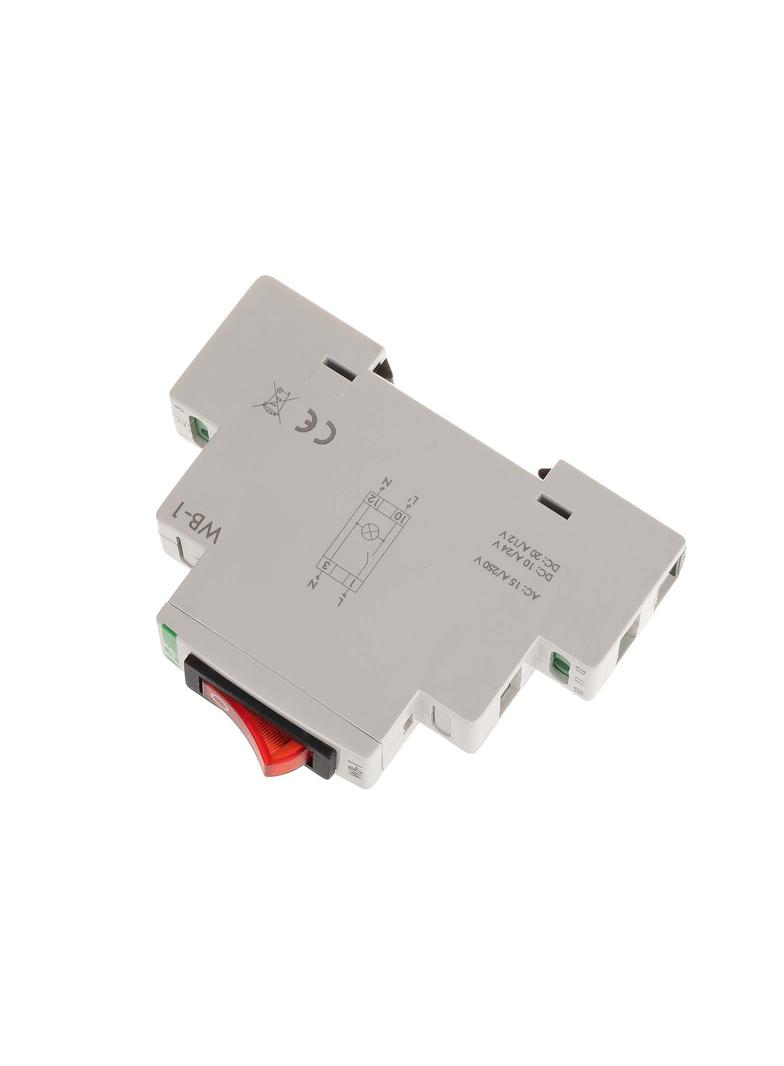 Przełącznik dwupozycyjny z lampką sygnalizacyjną czerwoną