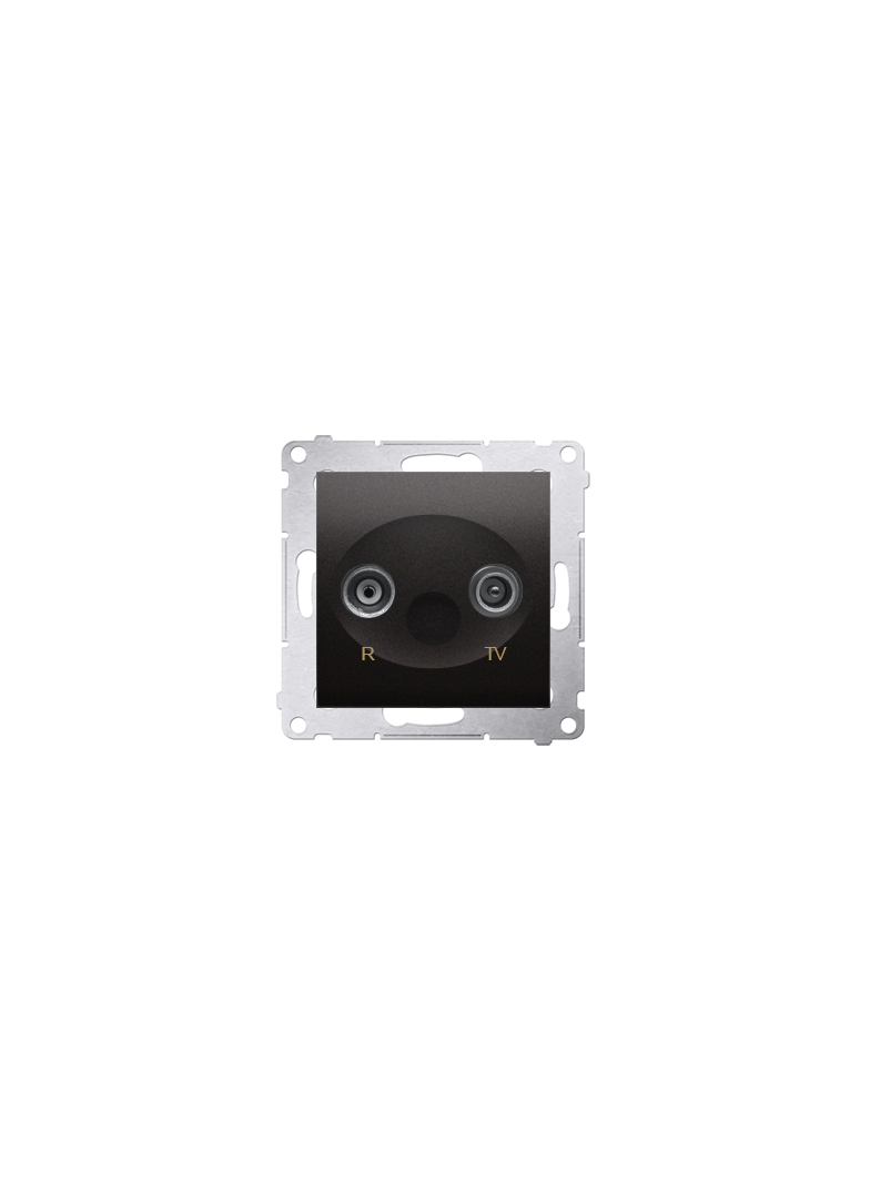 Simon 54 Gniazdo antenowe R-TV końcowe separowane tłum.1dB antracyt