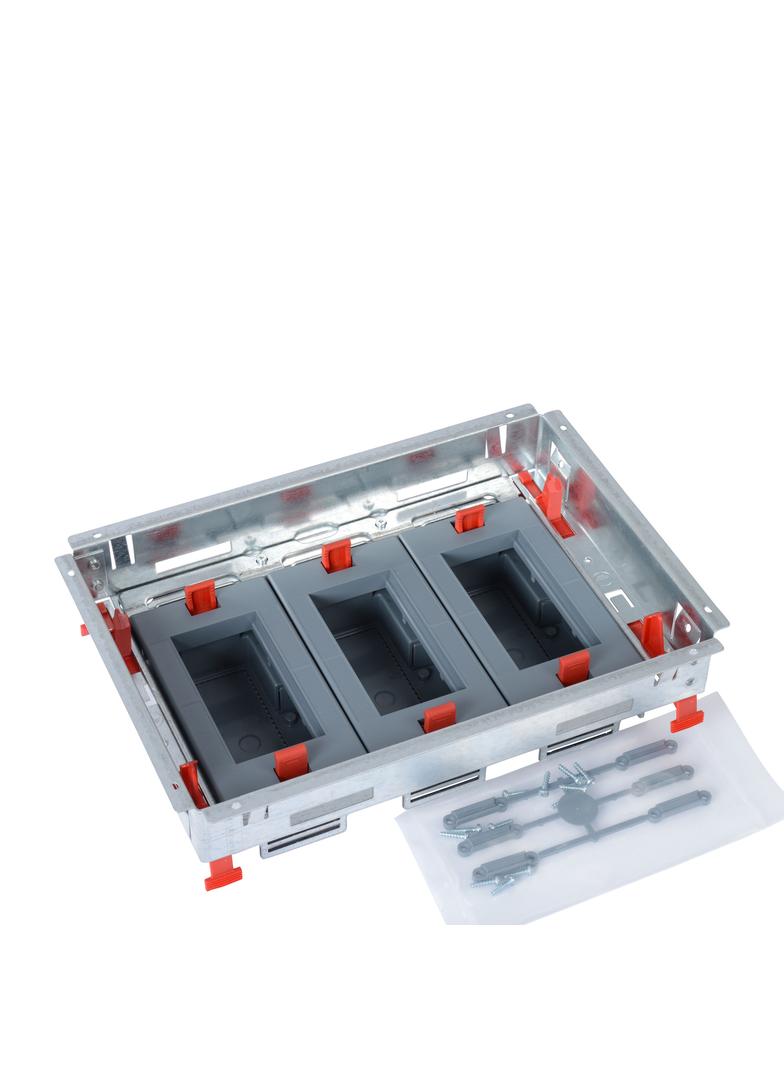 PUSZKA PODŁOGOWA STANDARDOWA POZIOMA REGULOWANA 12(3X4)M, Legrand