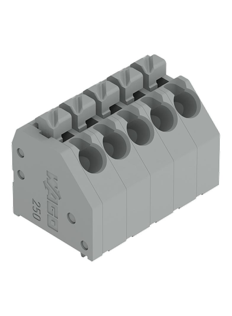 listwa zaciskowa do pł. drukowanych 5-bieg. szara raster 3,5 mm /60szt./ WAGO