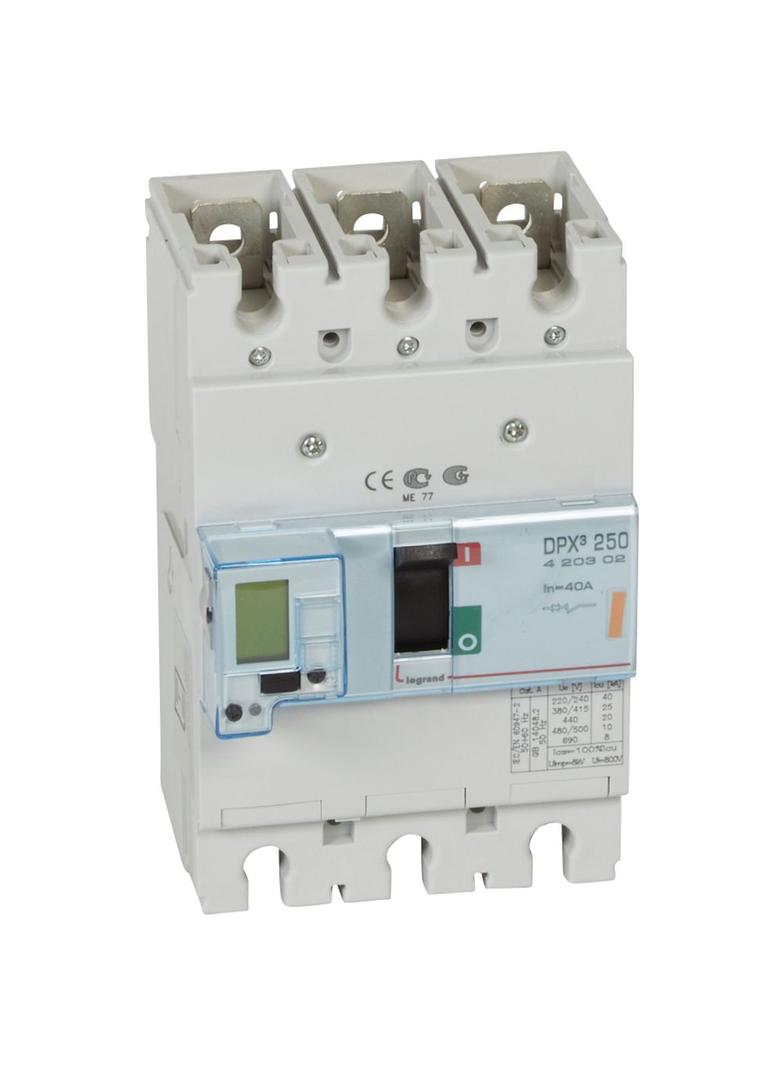 Wyłącznik DPX3 250 El 3P 40A 25Ka 420302 LEGRAND