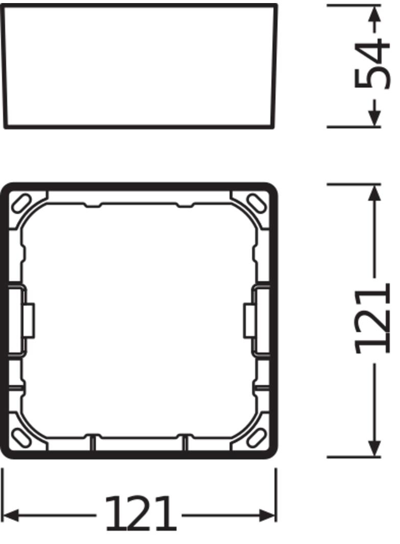 Ramka DOWNLIGHT SLIM FRAME SQUARE 105 WT