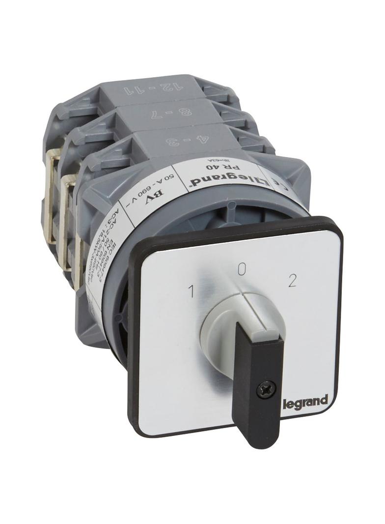 PRZEŁĄCZNIK KRZYWKOWY 0-1-2 PR40 50 A 3P, Legrand