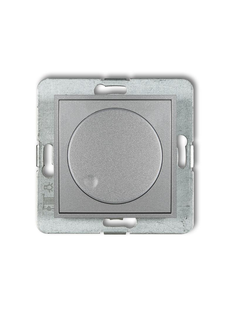 MINI Elektroniczny regulator oświetlenia przycisk-obrót srebrny metalik 7MRO-1 KARLIK
