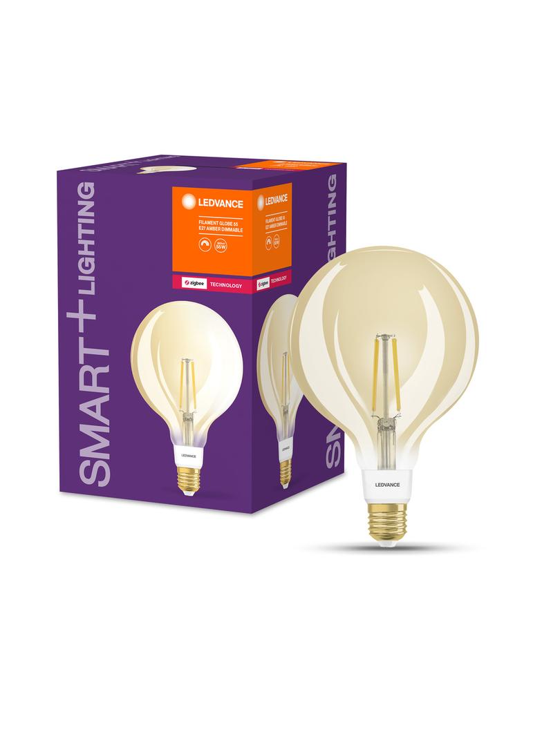 Lampa LED SMART+ ZB CL Globe125 Gold DIM 52 yes 6W/824 E27