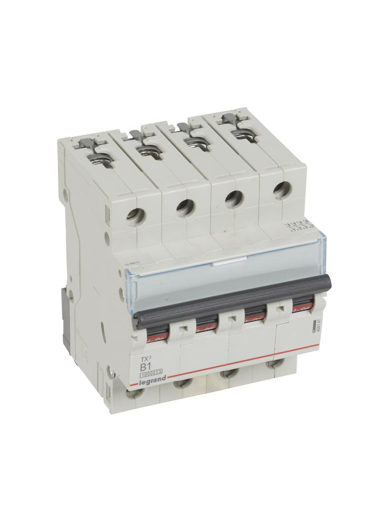 WYŁĄCZNIK NADPRĄDOWY S 314 4P B 1A 10000A SERII TX3, Legrand