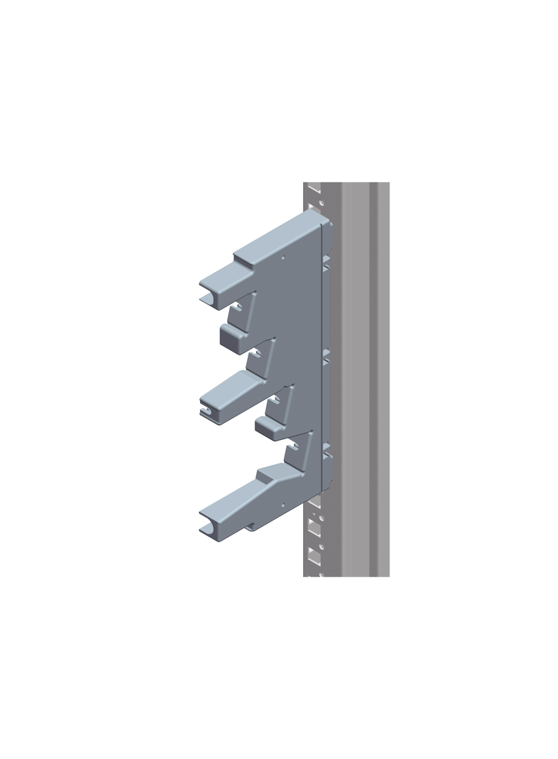 Rozdzielnice PrismaSet, wsporniki szyn wielopoziomowych w przedziale