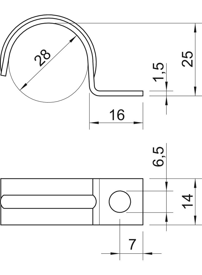 1015, OBEJMY MOCUJĄCE 28MM OC