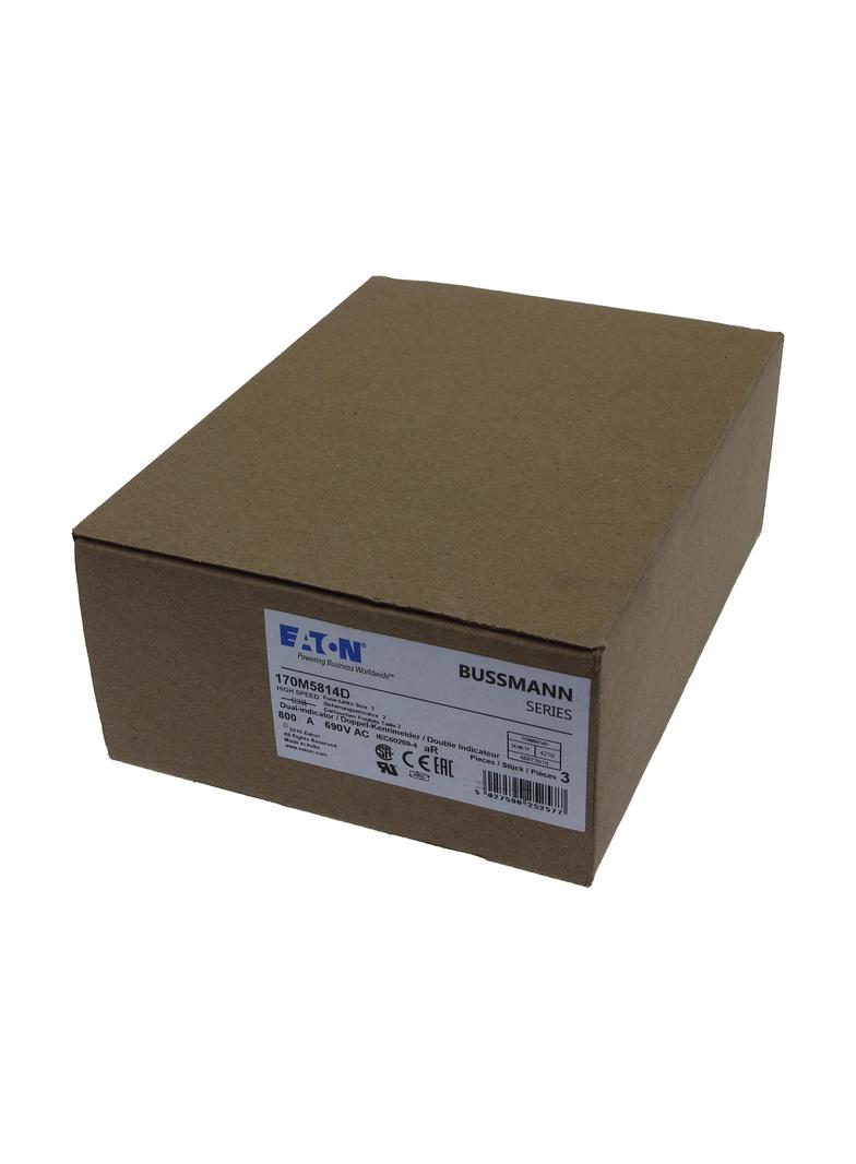 800A 690V aR DIN 2 HSDNH FUSE Wkładka szybka 800A AC 690V DIN 2 aR DIN IEC podwójny wskaźni 170M5814