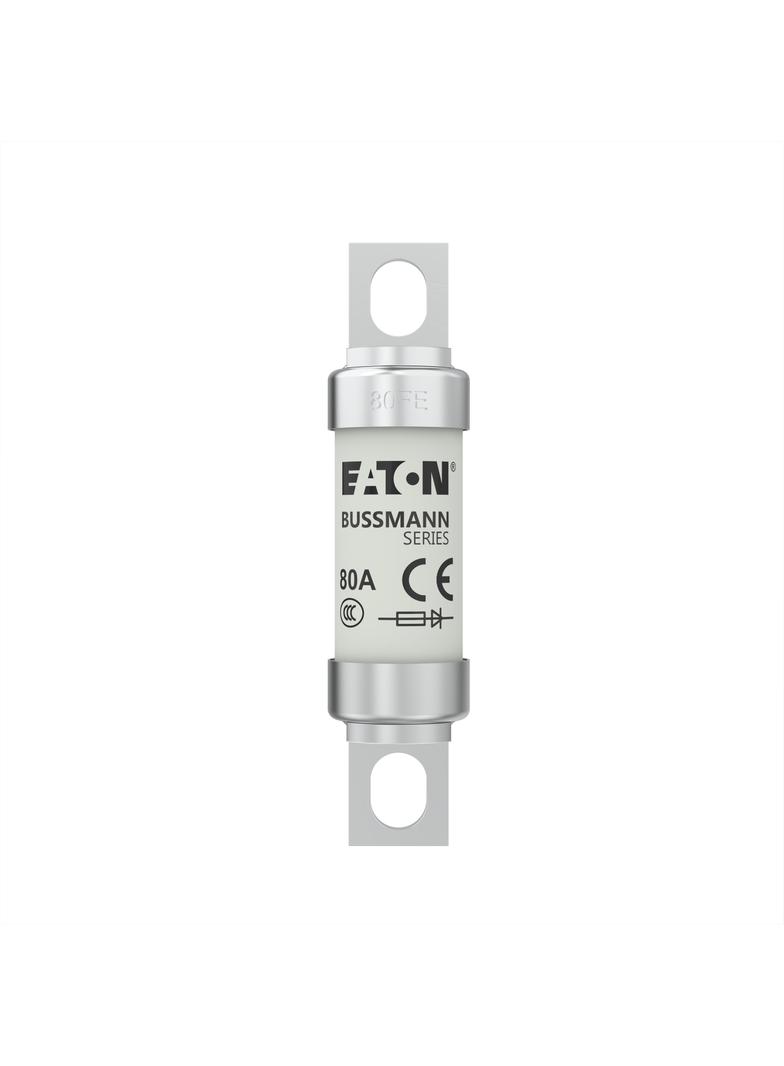 80A 690V IEC AC BS88 HIGH SPEED FUSE Wkładka szybka 80A AC 690V DC 500V BS88 19x77 mm aR, 80FE EATON