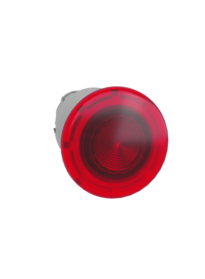 Harmony XB4 Przycisk grzybkowego fi40 czerwony z samopowrotem LED metalowy ZB4BW443 Schneider