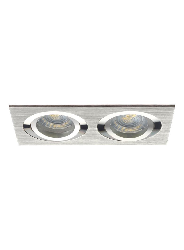 Oprawa punktowa 2x50W GX5,3 IIIkl. 12V IP20 SEIDY CT-DTL250-AL aluminium szczotkowane 18282 KANLUX