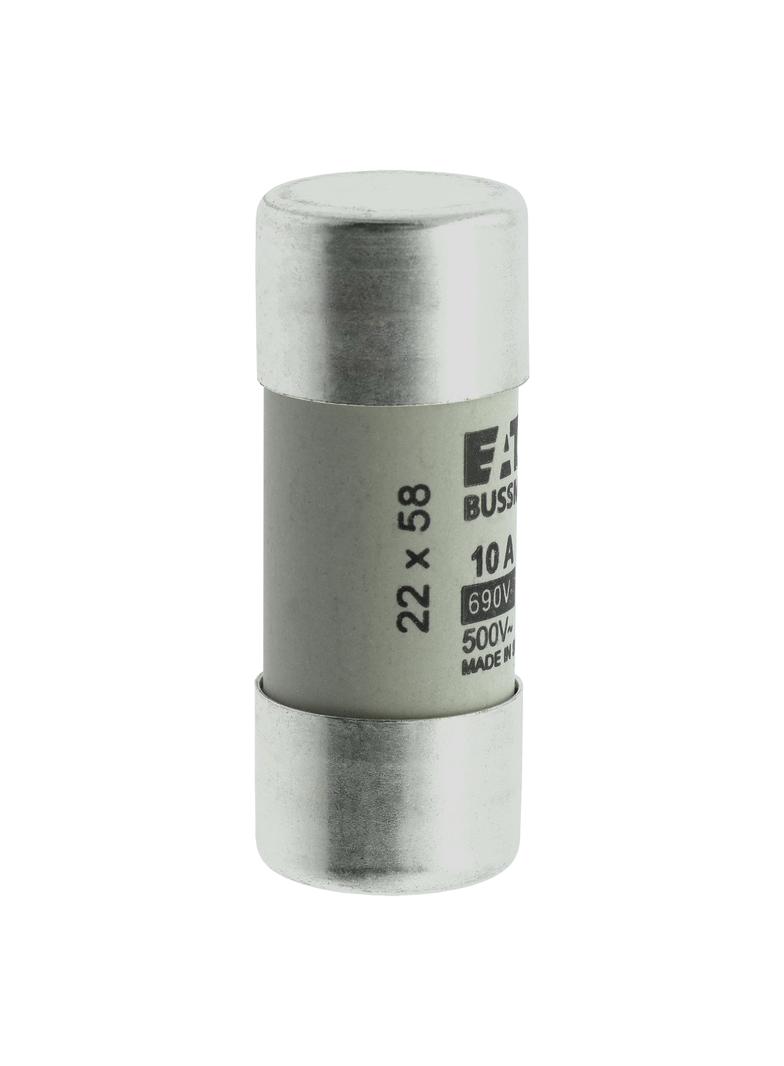 CYLINDRICAL FUSE 22 x 58 10A GG 690V AC Wkładka cylindryczna 22 x 58mm 10A GG 690V AC C22G10 EATON