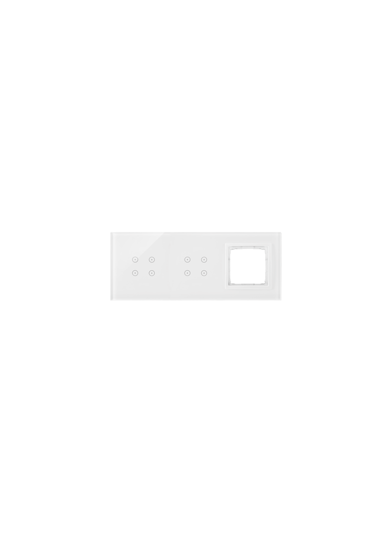 Simon 54 Touch Panel dotykowy S54 Touch 3 moduły 4 pola dotykowe + 4 pola dotykowe + 1 otwór na osprzęt S54 biała perła DSTR3440/70 KONTAKT