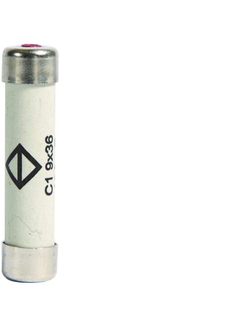 Wkładka bezpiecznikowa cylindryczna C1 9x36mm gG 10A 400VAC L936C1-10 HAGER