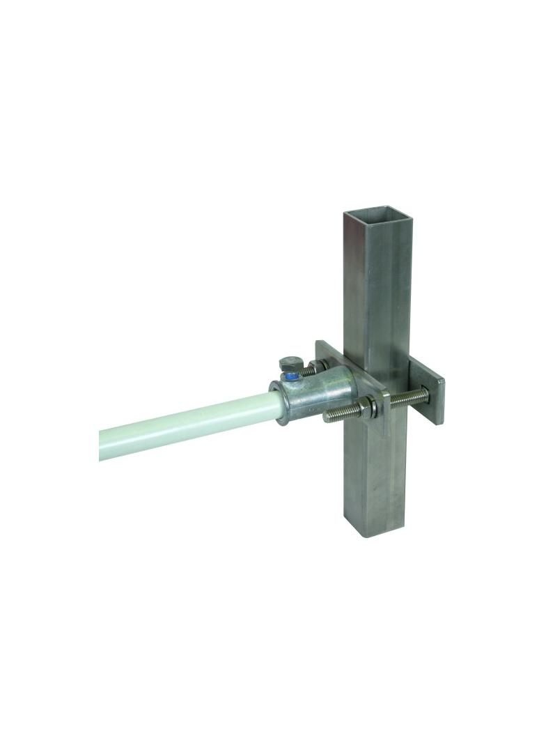 Obejma do profilu kwadratowego, z gniazdem mocowania do DEHNiso II, ZG/NIRO