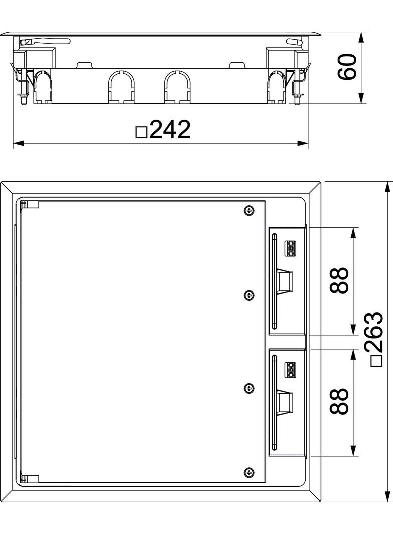 GES9 55U V 7011, Kaseta zasilająca