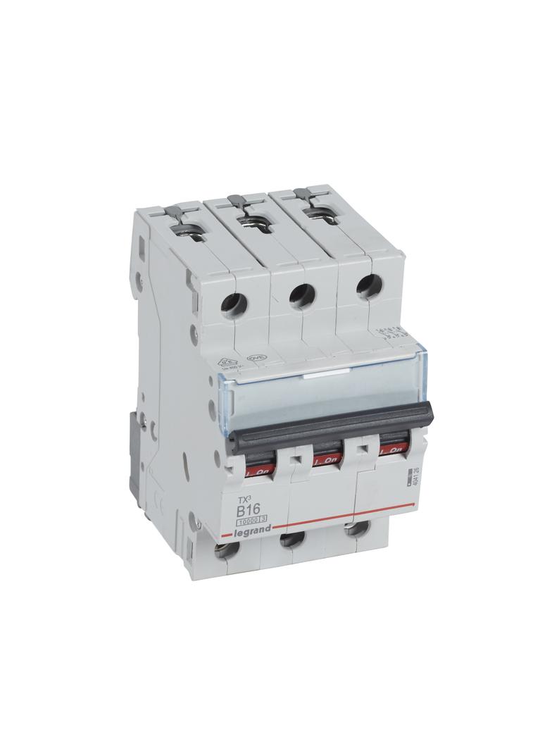 WYŁĄCZNIK NADPRĄDOWY S 313 3P B 16A 10000A SERII TX3, Legrand