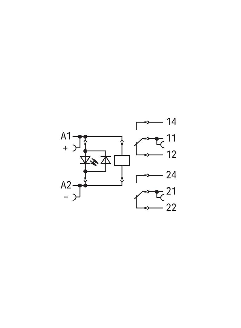 Podstawka z przekaźnikiem 110V DC 8A 2P /20szt./ 788-315 WAGO