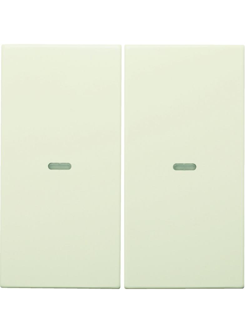 BERKER KNX e/s B.x Klawisze z soczewką do modułu przycisku podwójnego kremowy połysk 80960382 HAGER