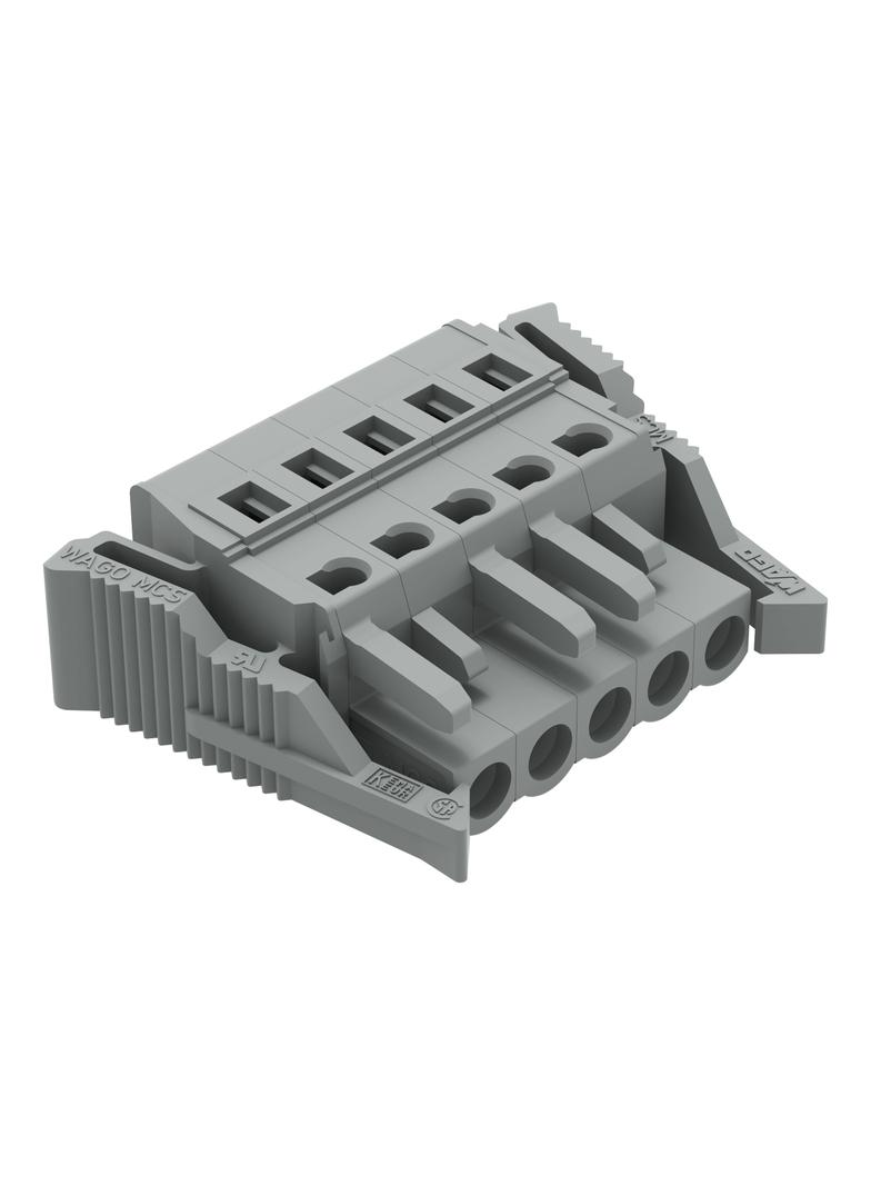 Gniazdo MCS‑MIDI Classic 5‑biegunowe szare raster 5mm 231‑105/037‑000 /50szt./ WAGO