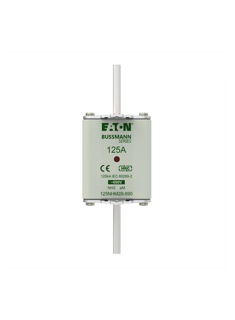 NH FUSE 125AMP 690V aM SIZE 2 Wkładka NH2 125A 690V AM podwójny wskaźnik 125NHM2B-690 EATON