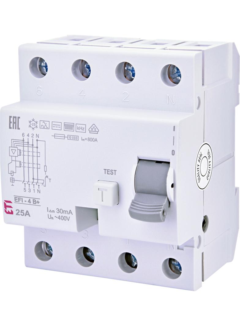 EFI-4 25/0,03A, B+ - Wyłącznik  różnicowoprądowy Typ B+