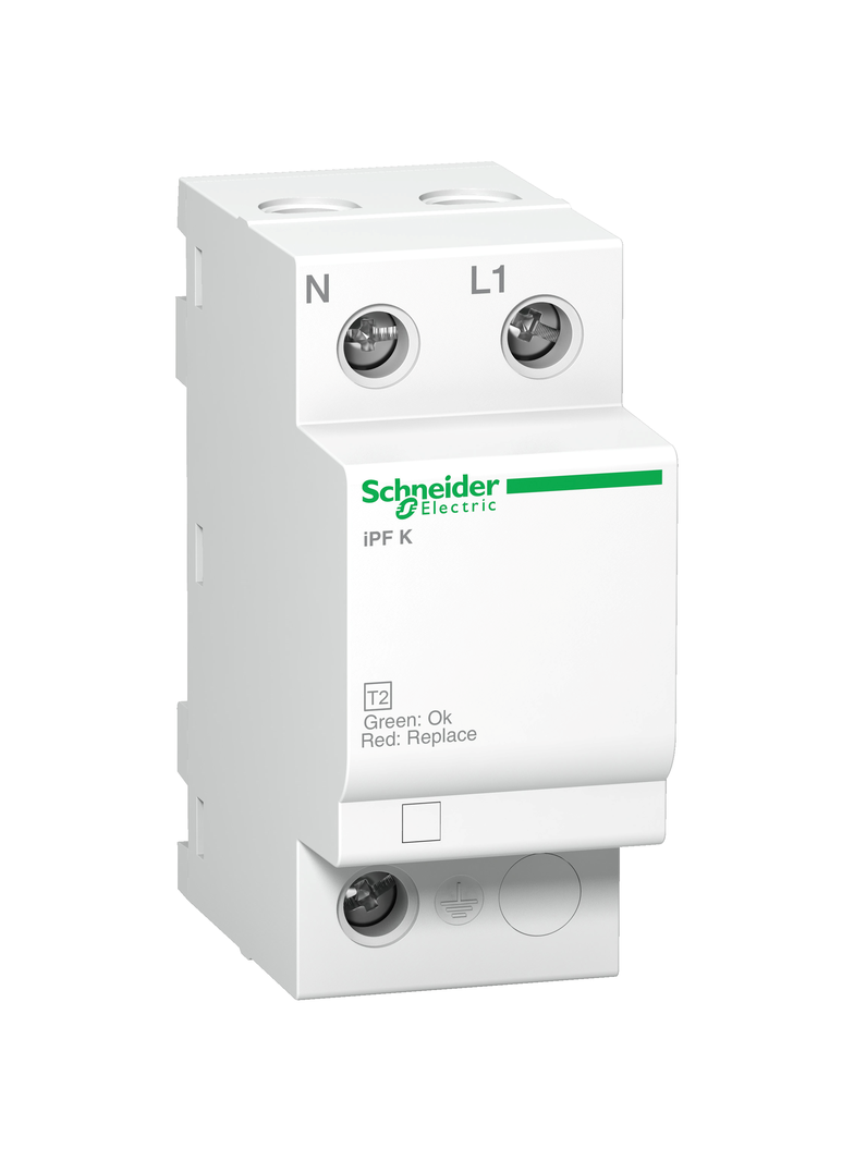 Ogranicznik przepięć Acti9 iPFK20-T2-1N 1P+N T2 20 kA A9L15692 SCHNEIDER