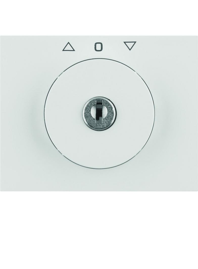 K.1 Płytka czołowa z kluczykiem do łącznika żaluzjowego obrotowego, biały