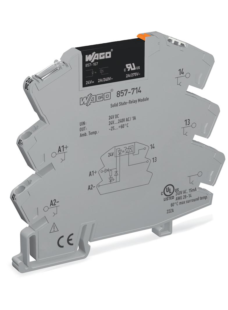 JUMPFLEX podstawka z przekaźnikiem półprzewodnikowym 24VDC/230VAC/1A WAGO