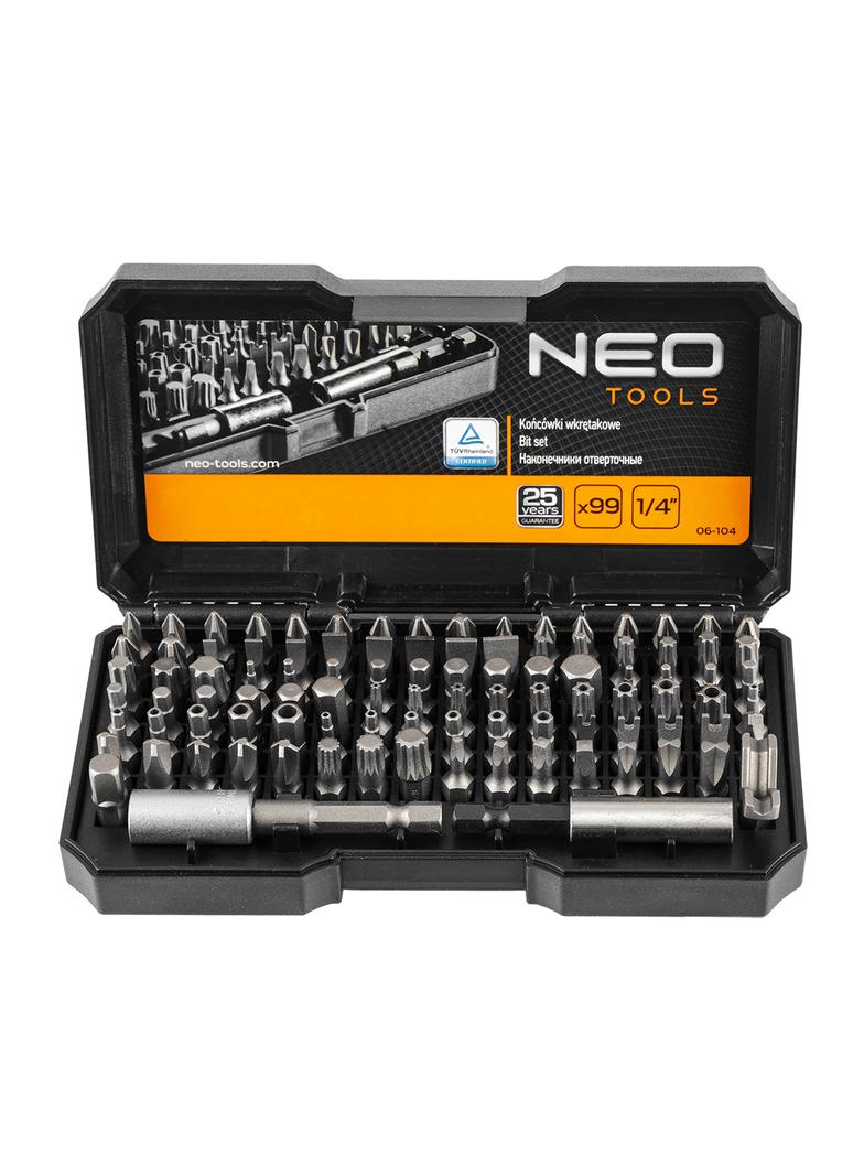 Końcówki wkrętakowe z uchwytem, zestaw 99 szt.