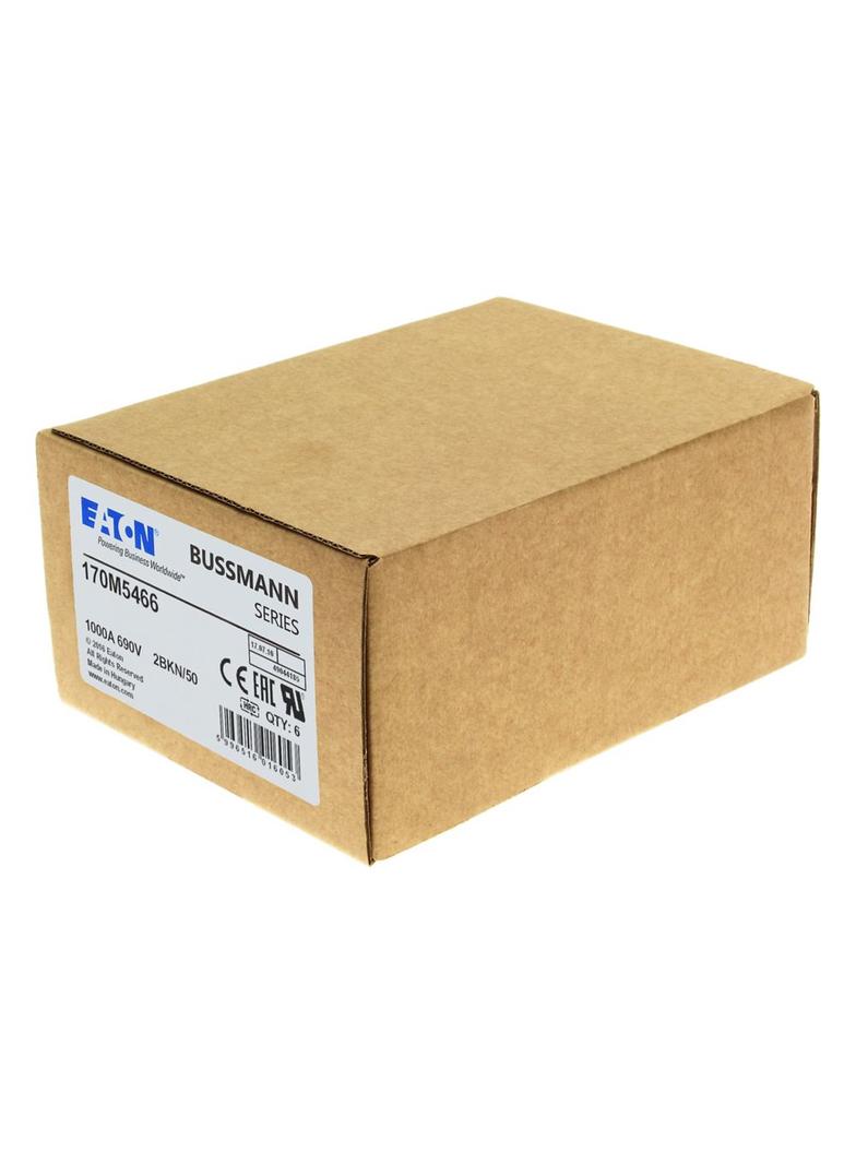FUSE 1000A 690V 2BKN/50 AR UC Wkładka szybka 1000A AC 690V rozmiar 2 aR IEC UL 170M5466 EATON