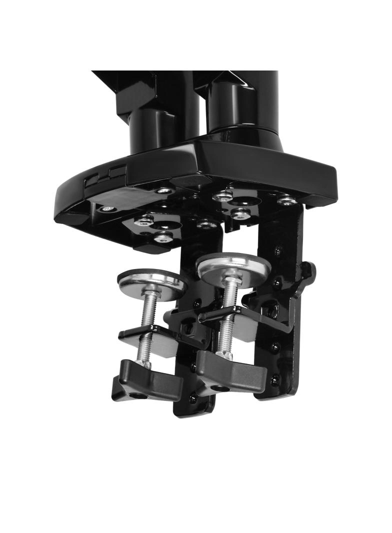 Obrotowy uchwyt biurkowy na sprężynie gazowej do dwóch monitorów LCD LED 17”-27”