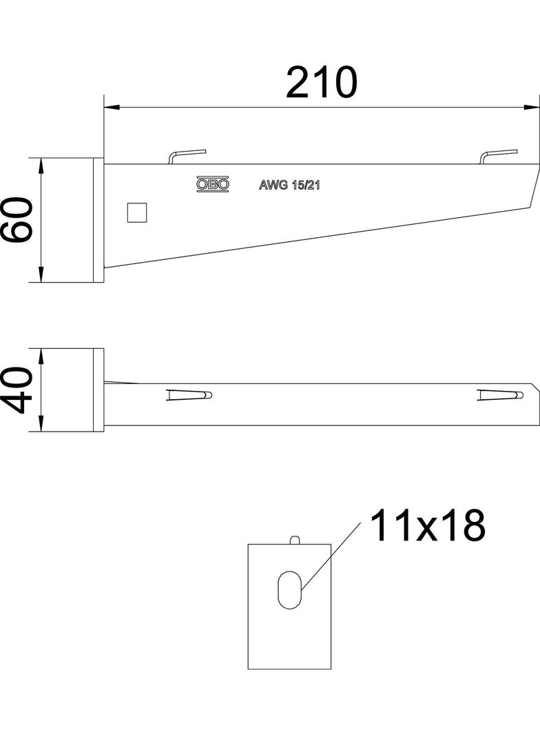 AW G 15/21, WYSIĘGNIK AW 210 VA DO KOR.SIATK