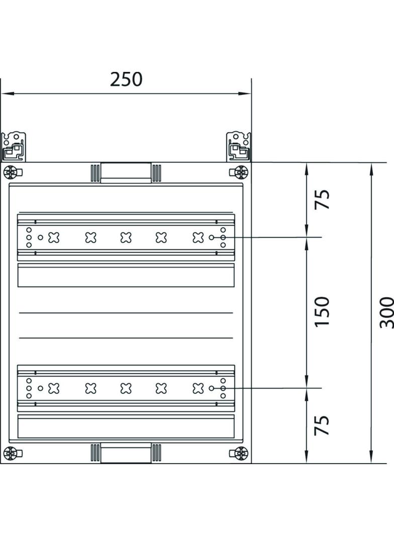 univers N HC 300x250mm zestaw do zabudowy aparatury modułowej 2x12 M UC21MG HAGER
