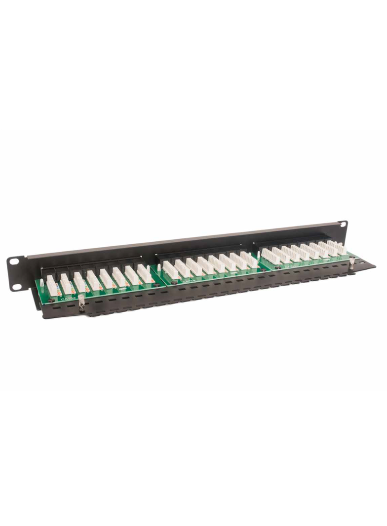 Panel kat. 5e 19 cali 1U 24xRJ45 UTP czarny z półką Partners CCAS-PA5E-24UTP-O C&C
