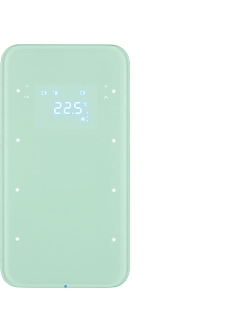 BERKER R.1 Sensor dotykowy potrójny z regulatorem temperatury szkło biały 75643060 HAGER