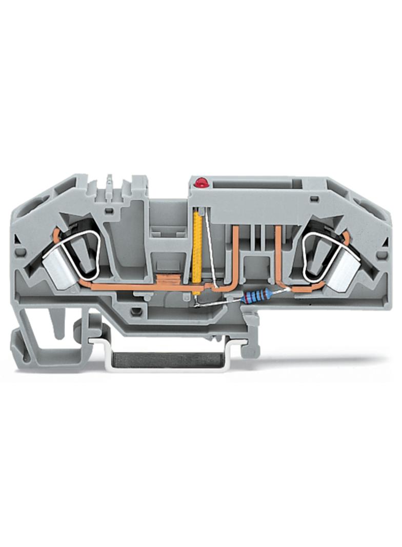 złączka do bezpieczn. samochodowych 24 V 6 mm2 szara