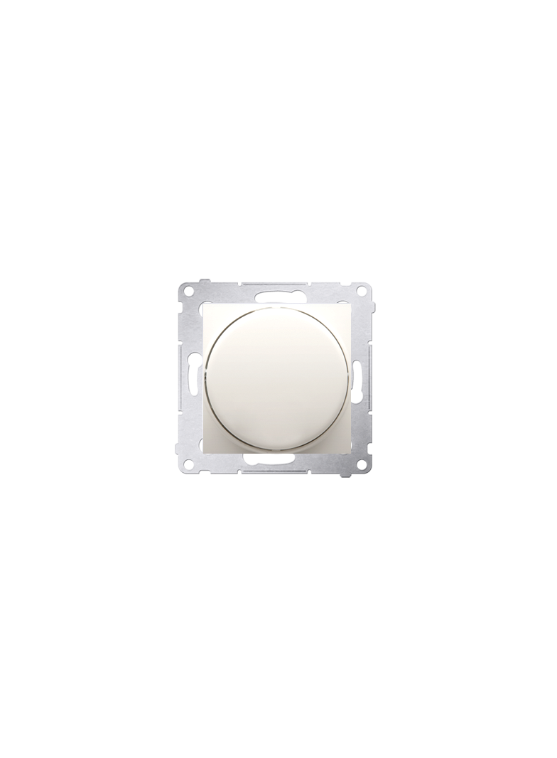 Simon 54 Ściemniacz obrotowy do LED ściemnialnych 230 V 2–250 W kremowy. Maksymalna ilość zródeł LED - 10 szt. DS9L.01/41 KONTAKT
