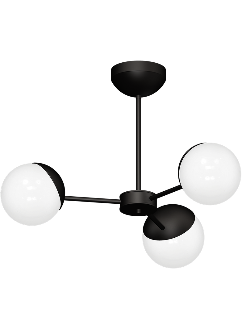 Milagro lampa wisząca/żyrandol Sfera Black 3xE14 MLP8865