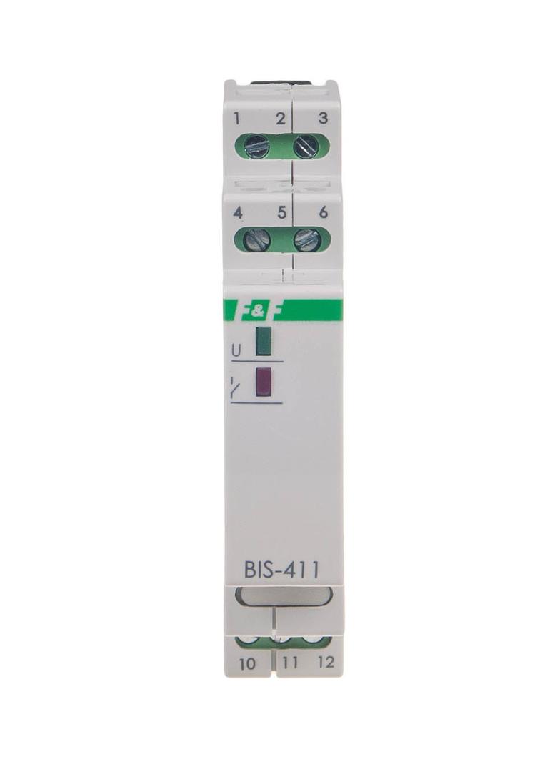Przekaźnik bistabilny 9-30 V AC/DC na szynę DIN z przekaźnikiem inrush 160A/20ms BIS-411-LED-24V F&F