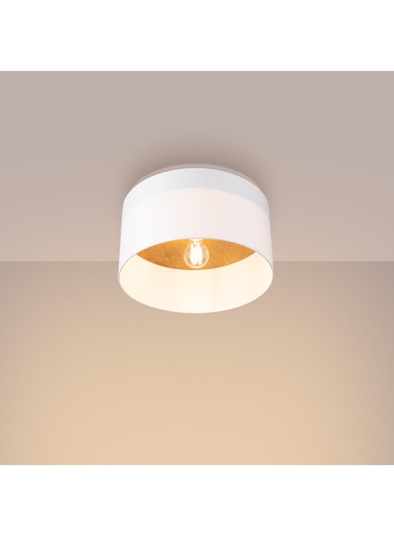 Plafon TELESTO biały/jasny brąz