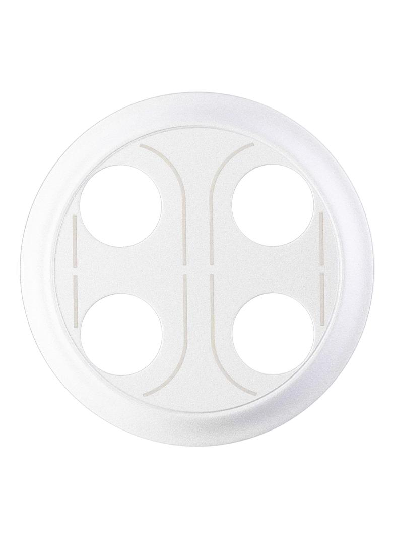 CELIANE - PLAKIETKA DO GNIAZDA GŁOŚNIKOWEGO BANANOWEGO PODWÓJNEGO BIAŁA, Legrand