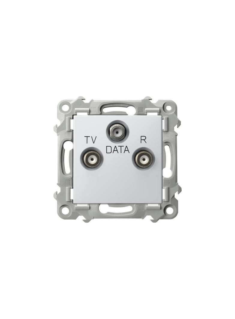 SZAFIR Gniazdo RTV-DATA - kolor biały